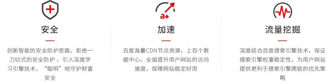 百度云加速针对网站问题，一站解决